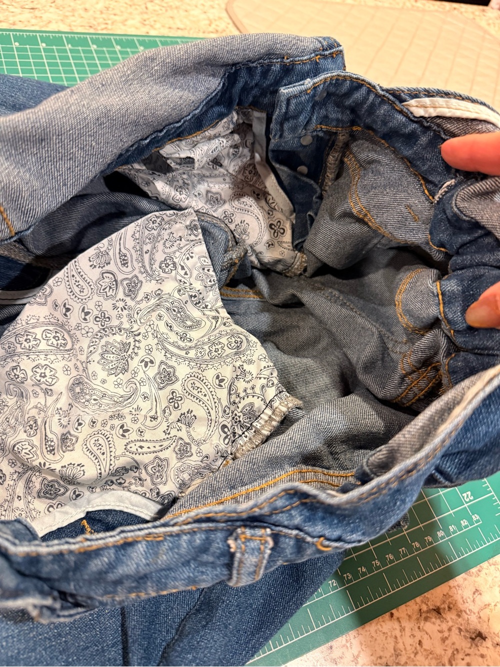 Distressed Denim Overalls Medium Wash Boyfriend Utility Boho - Picture 9 of 9